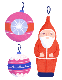 Christmas Tree Party Sticker by Bett Norris