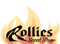 RolliesSpeedShop rss rollies rollies speed shop rollies flame Sticker