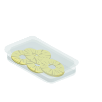 Pineapple パイナップル Sticker by snaq.me