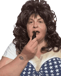 Lipstick Carla Sticker by Libbie Higgins