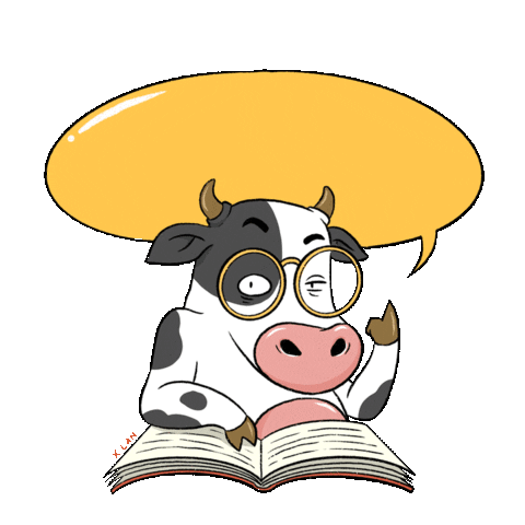 SongThuanChay giphyupload cow khon nhu bo ngu nhu bo Sticker