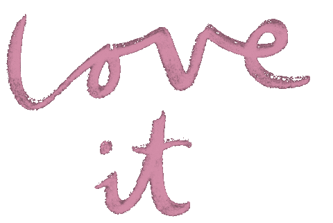 Love It Pink Sticker by Louisa Taylor Studio