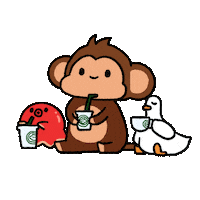 Heart Coffee Sticker by Chimpers