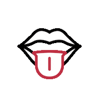 Lips Tongue Sticker by createam