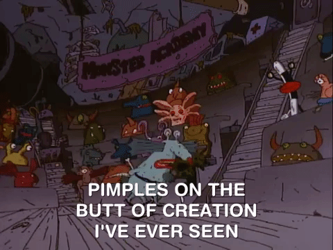 nickrewind giphydvr nicksplat aaahh real monsters giphyarm002 GIF