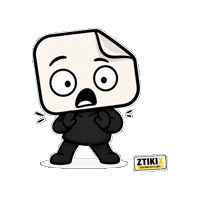 ztikix shocked surprised gasp disbelief Sticker