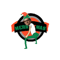 Christmas Twerk Sticker by Dezibl Bolinger