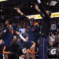 Celebrate Three Points GIF by OKC Thunder
