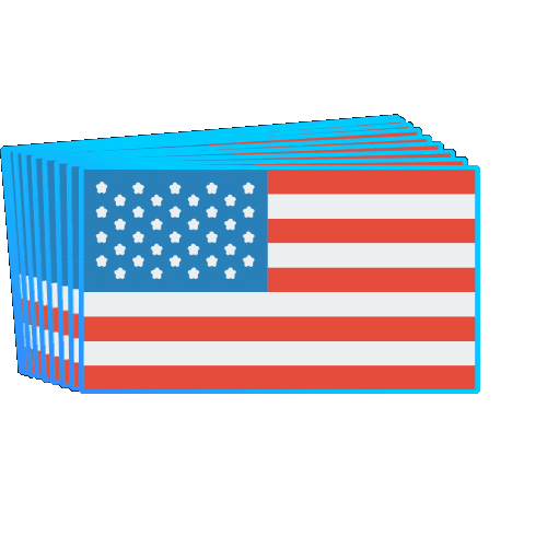 VoiceCrafters trump usa flag america Sticker