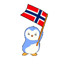 Penguin Flag Sticker by Pudgy Penguins