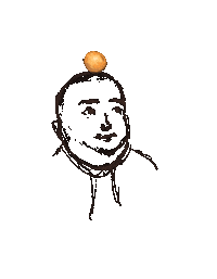 suanmi face man orange hehe Sticker