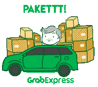 Delivery Send Sticker by Grab Indonesia