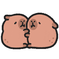 Sad Capybara Sticker by sansanplanet