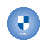 PressebueroKanzlitKG kanzlit logo blau blaues logo lübecklogo Sticker