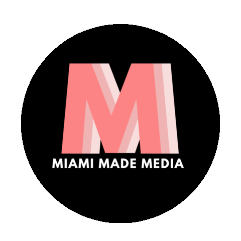 MiamiMadeMedia giphyupload pink miami media Sticker