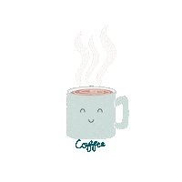 Lucybedforddesigns coffee tea cafe steam Sticker