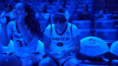 XavierWBB giphygifmaker xavier ncaa womens basketball ncaa wbb GIF