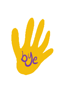 Wave Goodbye Sticker
