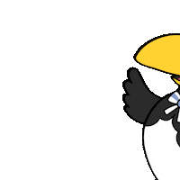 Peek A Boo Bird Sticker by Otah & Friends