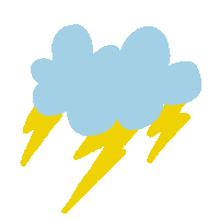 anggiettak cloud storm Sticker
