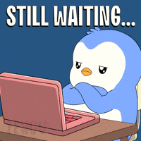 Still Waiting Penguin GIF by Pudgy Penguins
