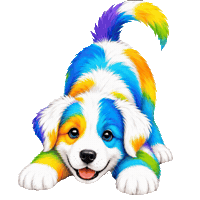 Happy Dog Sticker