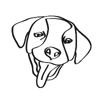 kokopeludo dog tongue perro lengua Sticker