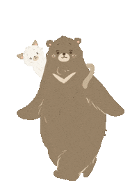 sloth_tw cat bear 猫 可愛い Sticker