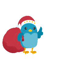 Christmas Hello Sticker by DITTY BIRD
