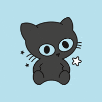 Black Cat Good Luck GIF by Cute Little Club
