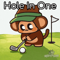 Golfing Hole In One GIF by Chimpers