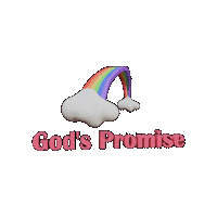 Rainbow Christian Sticker