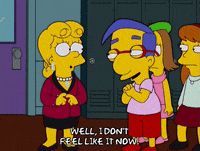 awkward lisa simpson GIF
