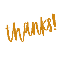 Thanks Calligraphy Sticker