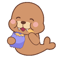 Hungry Nom Nom Sticker by FROSTYS