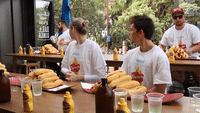 Competitive Eater Wins Hot Dog Eating Contest By a Hair
