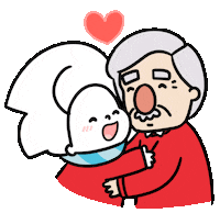 I Love You Hug Sticker by Ai and Aiko