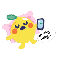 On My Way Sleeping Sticker