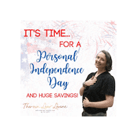 Independence Day Savings Sticker by Theresa Lear Levine