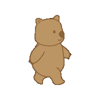 unswwit walk willow wit wombat Sticker