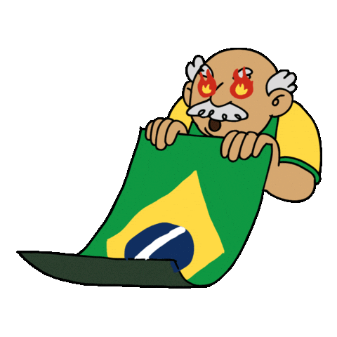 Eu Sou Brasileiro World Cup Sticker by Percolate Galactic