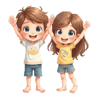 Boys Girls Jump Rope Sticker