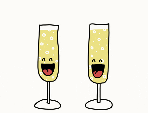 Cheers Bubbles GIF