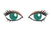 Eyes Wink Sticker by By Lizzie Parra