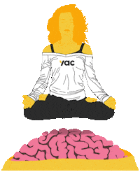 Yoga Focus Sticker by Yac