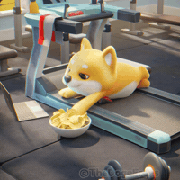 thedogefrens fitness workout gym hungry GIF