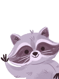 AddyRSonda hi raccoon mapache addy Sticker