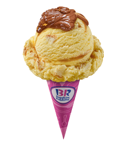 baskinrobbinsmiddleeast chocolate happiness ice cream dessert Sticker