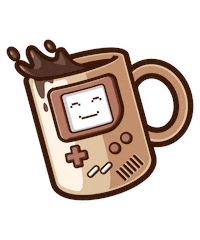 Coffee Gameboy Sticker by RetroModdingCom