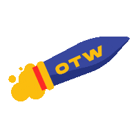 On The Way Rocket Sticker